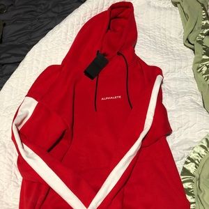Alphabet Performance Stripped hoodie